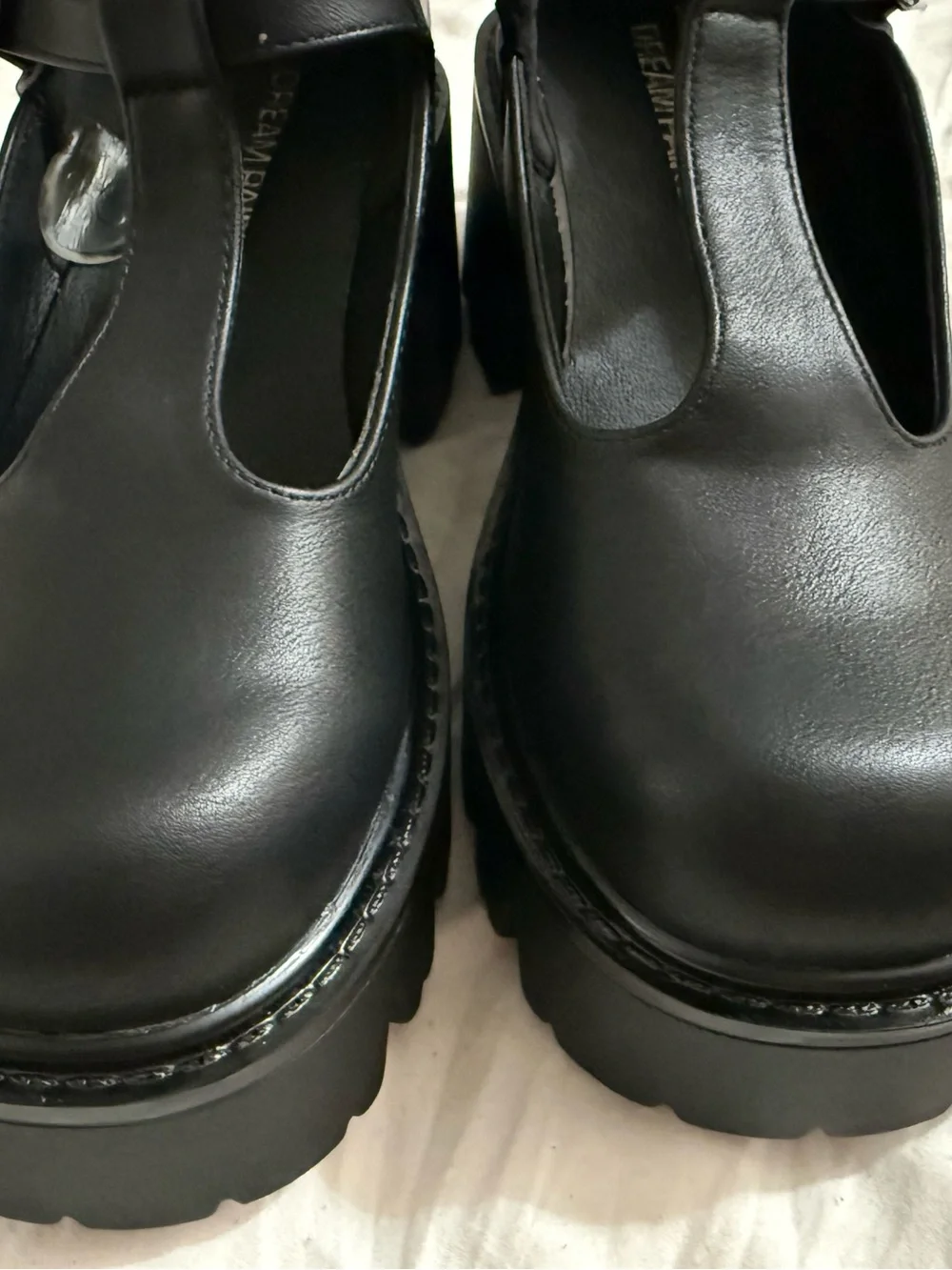 Dream Pairs Black Platform Mary Jane Chunky Heels